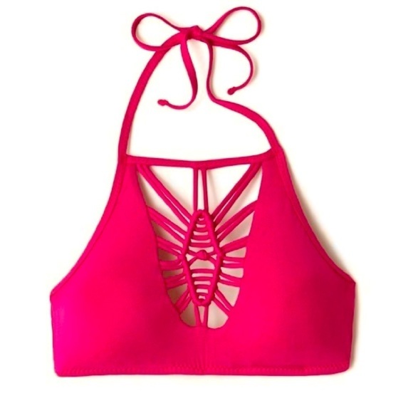 BECCA by REBECCA VIRTUE Women's Janis Macrame High Neck Top only Small - Picture 4 of 7